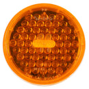 Super 44 Yellow LED 4" Round Turn Signal, Fit 'N Forget S.S. & Grommet Mount | Truck-Lite 44201Y