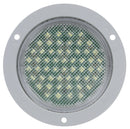 44 Series Clear LED 4" Round Dome Light, Gray Flange Mount | Truck-Lite 44237C