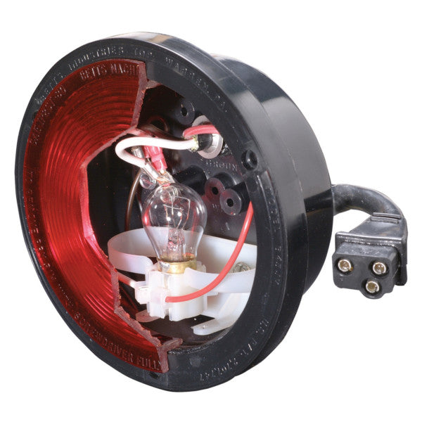 Red Incandescent Stop, Turn, Tail Light with Black Valox Body | 450069 Betts Lighting
