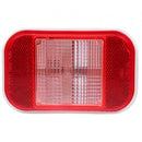 66 Series Clear LED 6" Oval Back Up Light, Fit 'N Forget S.S. & Flange Mount | Truck-Lite 66206C