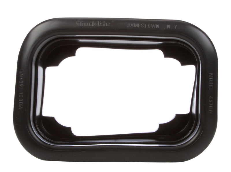 2"x3" Rectangular Black PVC Grommet w/ Open BAck for 3.5"X5" Lights | Truck-Lite 45700