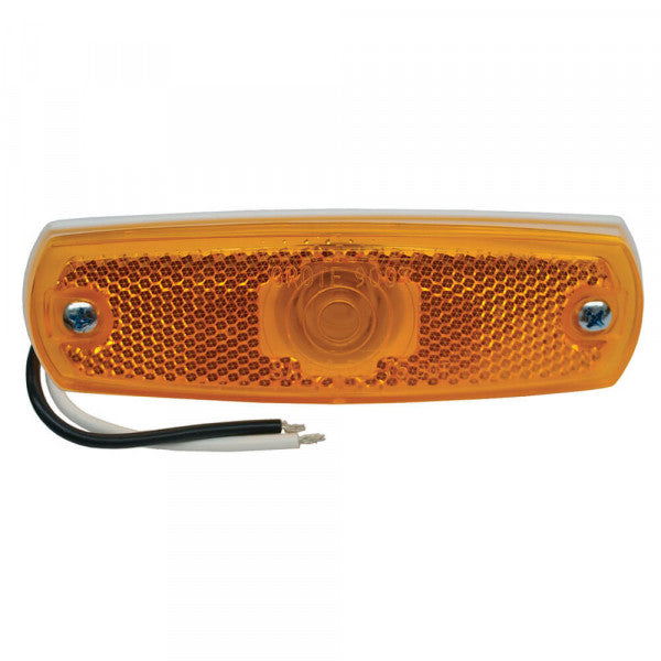 Low-Profile Amber Clearance Marker Light with Built-In Reflector | Grote 45713