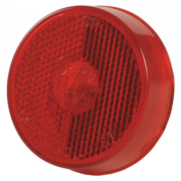 2 1/2" Red Round Clearance Marker Light, PL-10 Connection | Grote 45832