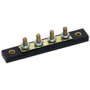 4P Solid Brass Bus Bar Stud Terminal Block | Cole Hersee 46206-04BX