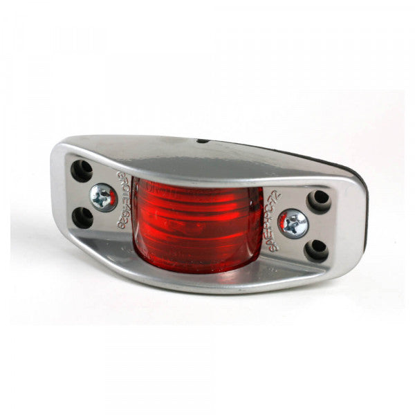 Die-Cast Aluminum Red Clearance Marker Light Flat Back, No Socket Hole Required | Grote 46282