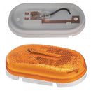 4" Oval Amber Single-Bulb Clearance Marker Light with Built-In Reflector | Grote 46713