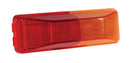 Red and Amber Split Lens Rectangular Clearance Marker Light, Male Pin | Grote 46740