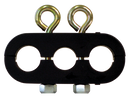 Air/Power 3 Hole Line Clamp - 1 U-Bolt (Pack of 5) | 94-0002 Tectran
