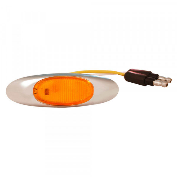 MicroNova® Amber LED Clearance Marker Light with Chrome Bezel | Grote 47953