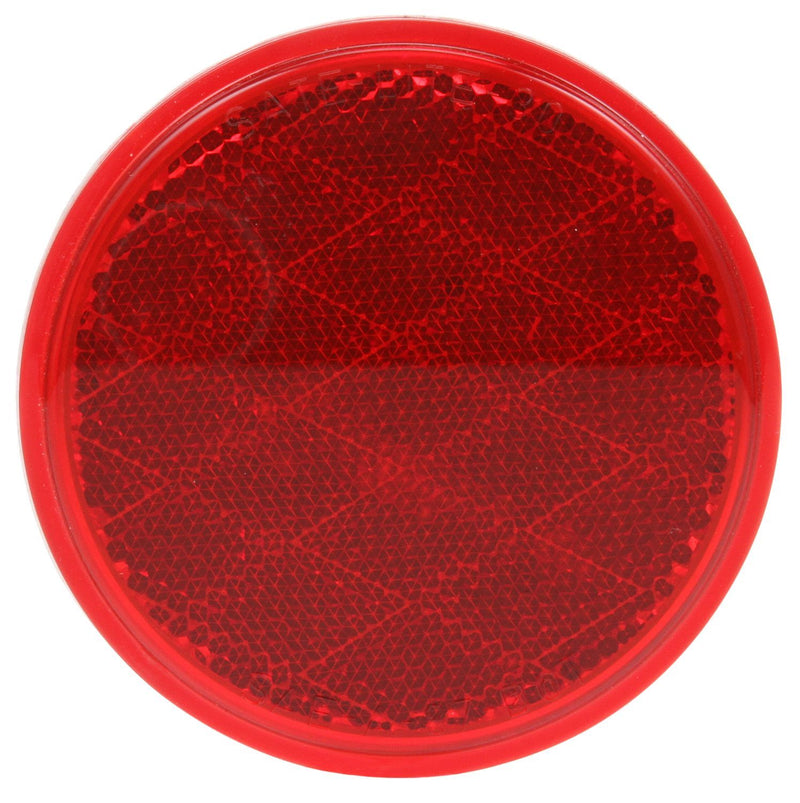 Signal-Stat 3" Round Red Reflector, Adhesive Mount | Truck-Lite 47