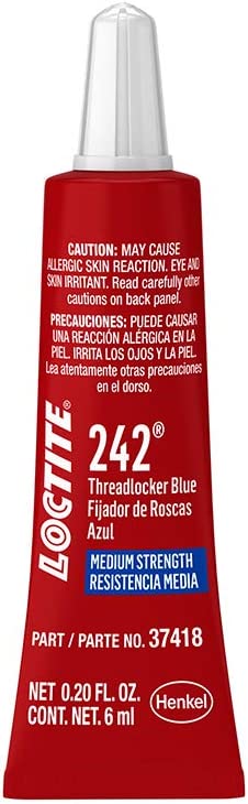 242 Threadlocker for Automotive: High-Temp, Medium-Strength, Anaerobic | Loctite 487229