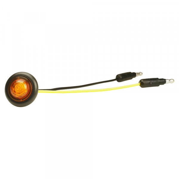 1" Yellow Marker Clearance Light, Standard .180" Male Bullet | Grote 49333