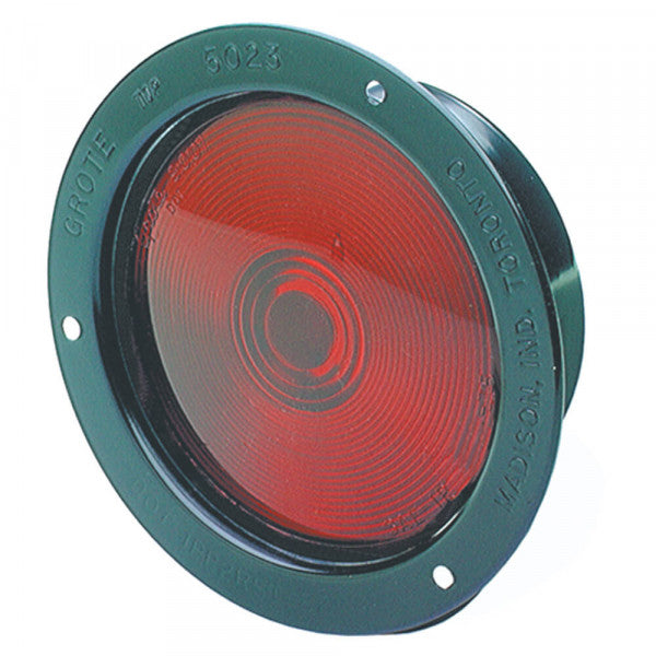 4" Double Contact Red Economy Steel Light | Grote 50232