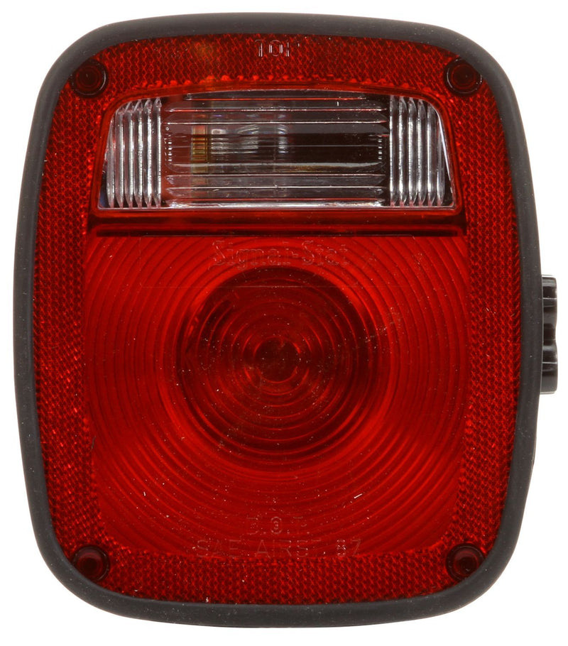 Signal-Stat Red/Clear Combination Box Light, Packard Connector & 3 Stud Mount | Truck-Lite 5023