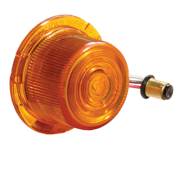 Amber Deep Clearance/Marker Light Lens, Double Contact Bulb Base | 510038 Betts Lighting