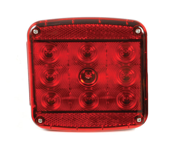 Right Hand Submersible LED Red Trailer Stop/Tail/Turn Light Replacement Kit | Grote 51962-5