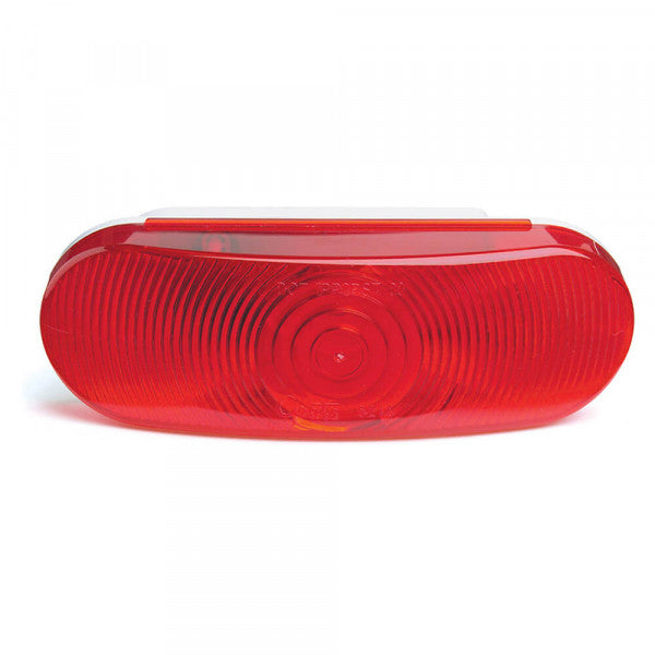 Red Economy 6.5" Oval Stop Tail Turn Lights | Grote 52182