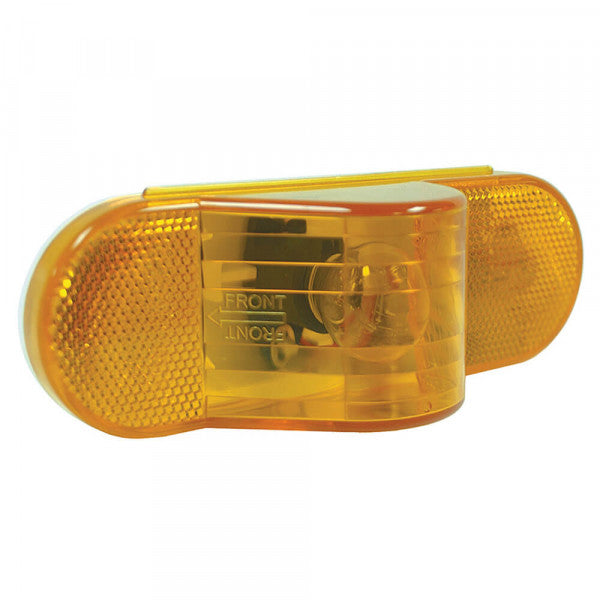 Amber 6" Oval Side Turn Marker Light, Female Pin | Grote 52193