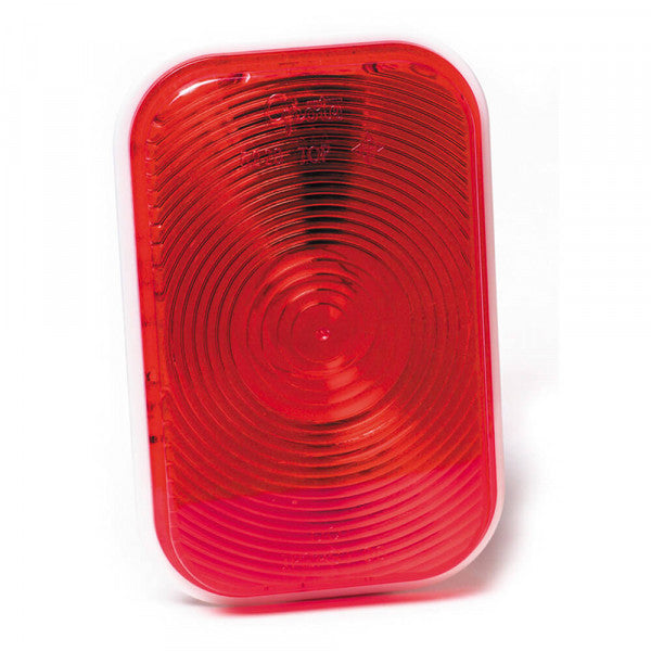 Red Rectangular Double Contact Stop Tail Turn Light | Grote 52202