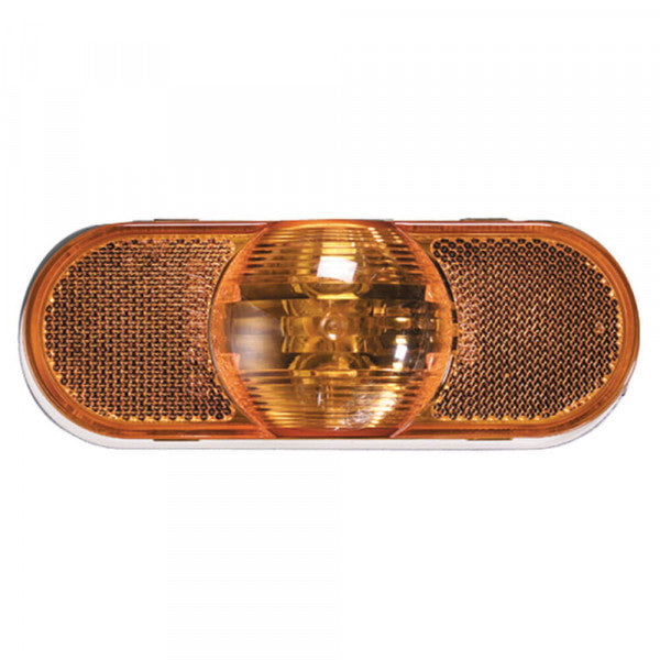 Torsion Mount® III Amber Oval Side Turn Marker Light, Female Pin | Grote 52513