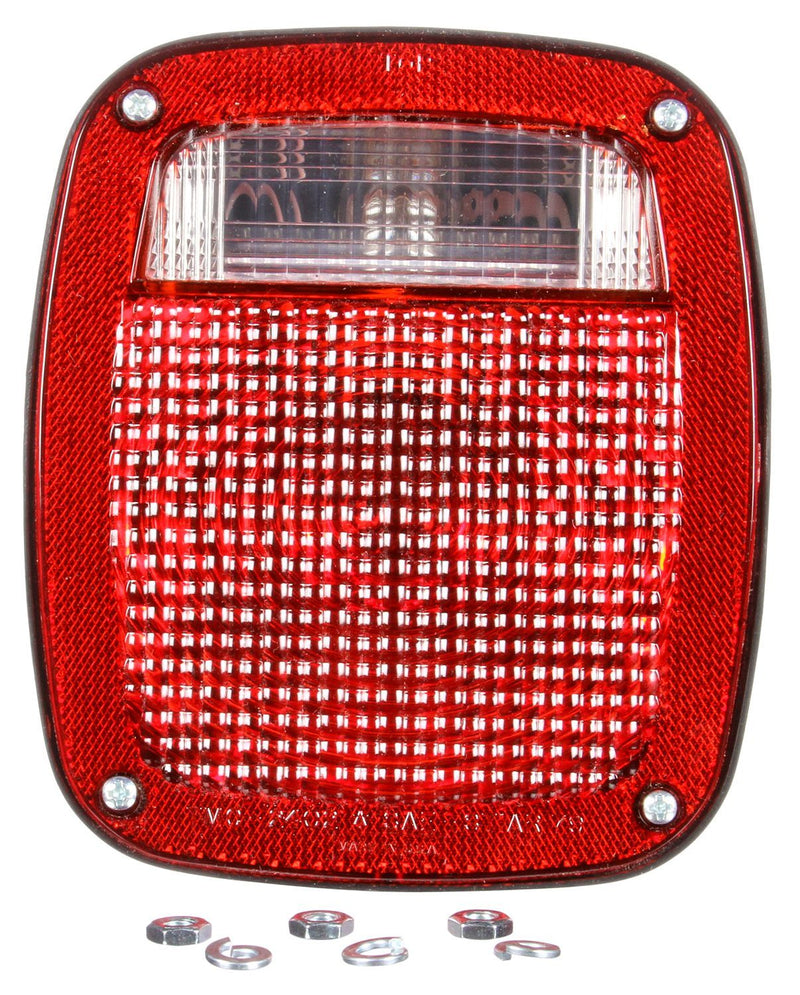 Signal-Stat Red/Clear Incandescent Combo Box Light, Left Hand Side 3 Stud Mount | Truck-Lite 5315Y101