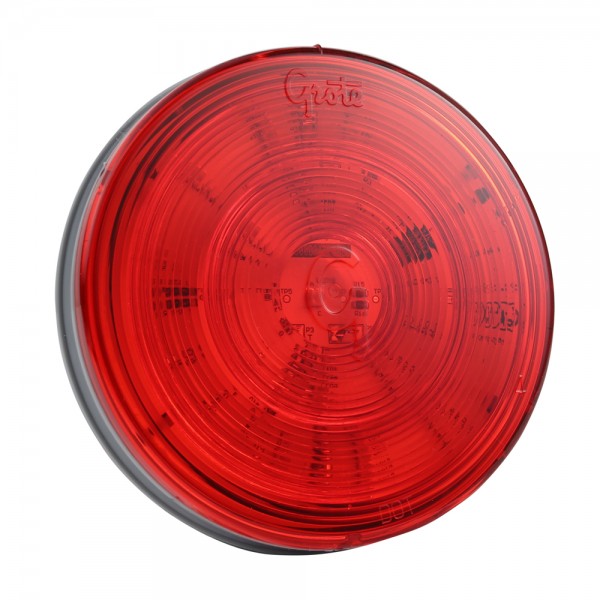 4" Full-Pattern LED Stop Tail Turn Light, Grommet Mount, Male Pin | Grote 53312