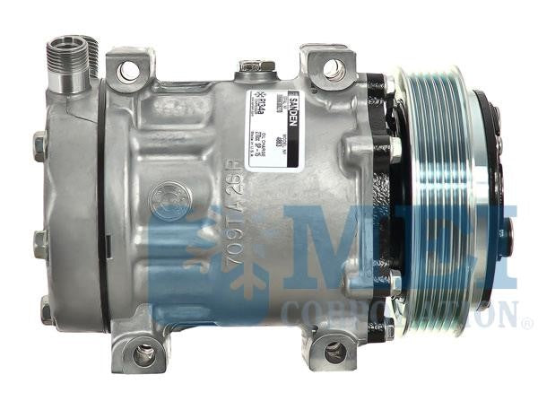 Sanden SD7H15HD AC Compressor for Mack/Volvo Trucks, 2 Wire Female Packard | MEI/Air Source 5339