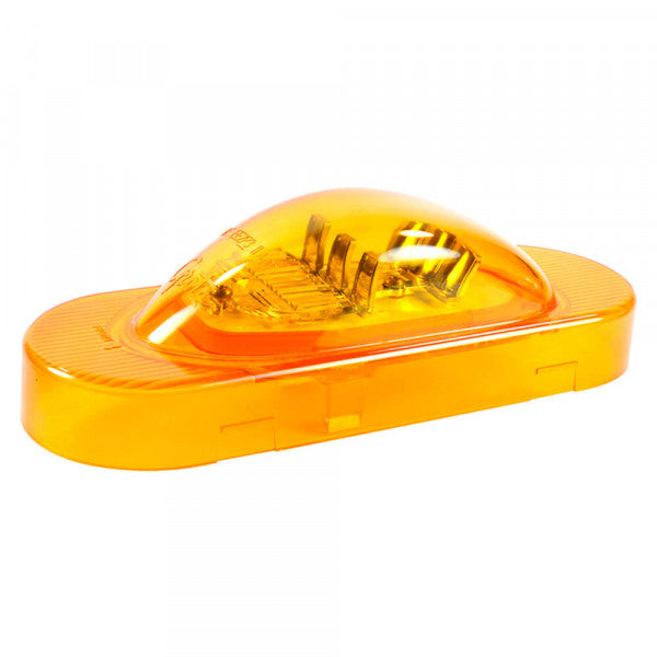 Amber Oval LED Side Turn Marker Light, Grommet Mount, Male Pin | Grote 54183