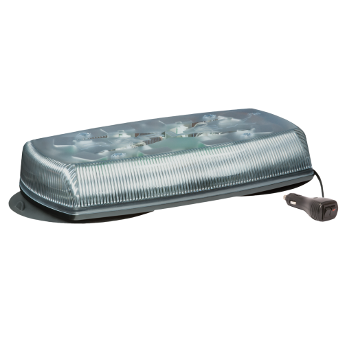15" Clear/Amber 4 Bolt Mount LED Mini Light Bar, w/ Vacuum-Magnet | ECCO 5580CA-VM