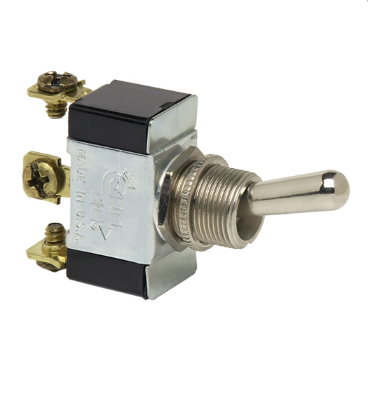 SPDT On/Off/ On Screw Toggle Switch | Cole Hersee 5586BX