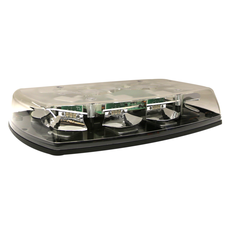 15" Amber LED Mini Light Bar, with Clear Lens & 4 Bolt Mount | ECCO 5587CA
