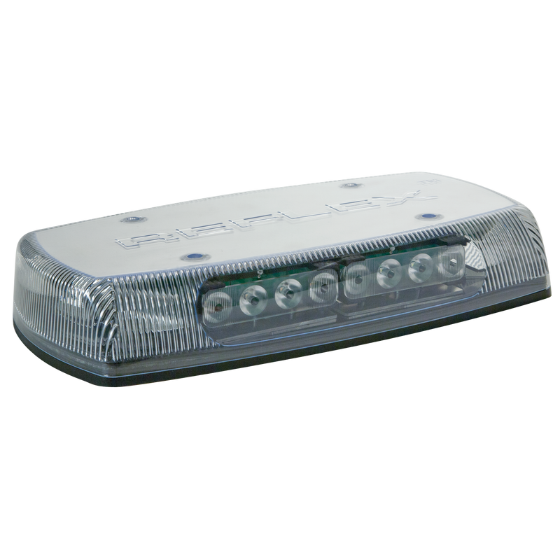 15" Reflex Permanent Mount Amber/Green Mini Lightbar, w/ Clear Lens | ECCO 5590CAG