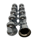 33MM Chrome Steel Push On Lug Nut Cover 10PK | 562.A4002P-BP10 Automann