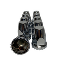 Chrome Plastic Thread On Lug Nut Covers, M22x1.5 10PK | 562.A4003TP-BP10 Automann