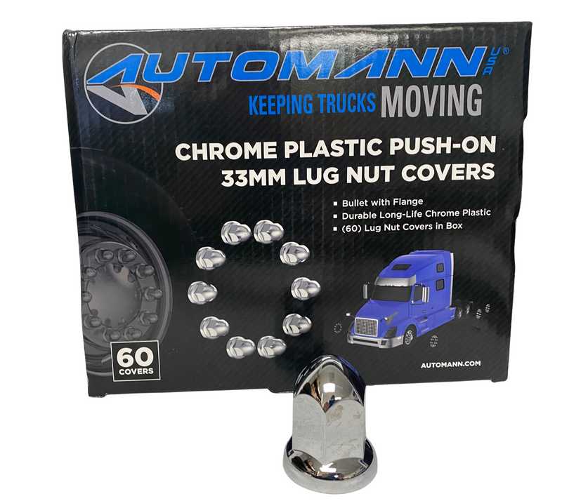 Automann Chrome Plastic Push ON 33 MM (60)-