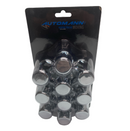 Lug Nut Cover, Flat Top w/Flange, 10PC Blister Pack | 562.A4025CP-BP10 Automann