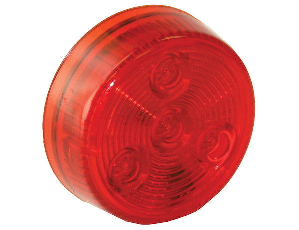 2 Inch Red Round Marker/Clearance Light With 4 LEDs | Buyers Products 5622154