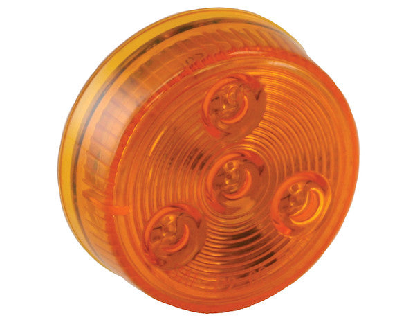2 Inch Amber Round Marker/Clearance Light With 4 LEDs | Buyers Products 5622254
