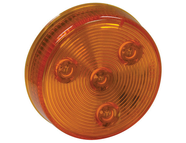 2.5 Inch Amber Round Marker/Clearance Light With 4 LED | Buyers Products 5622525