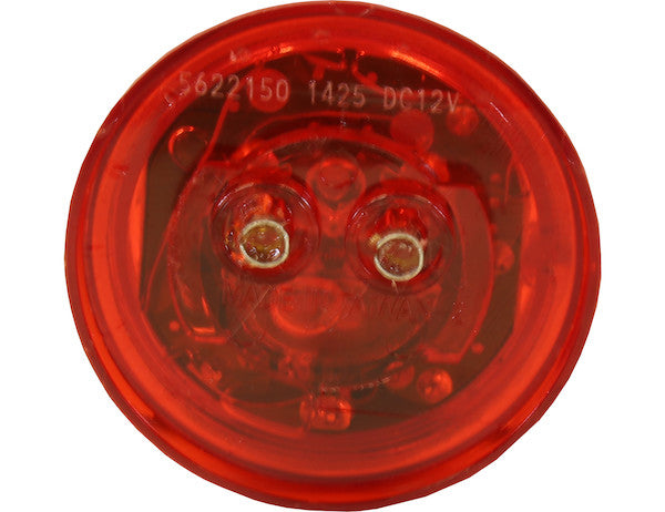 2.5 Inch Red Round Marker/Clearance Light With 4 LED | Buyers Products 5622550