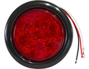 4 Inch Red Round Stop/Turn/Tail Light With 10 LEDs Kit (PL-3 Connection, Includes Grommet And Plug) | Buyers Products 5624110