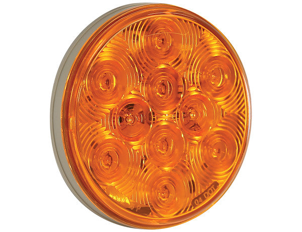 4 Inch Amber Round Turn Signal Light With 10 LEDs | Buyers Products 5624251