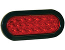 6 Inch Red Oval Stop/Turn/Tail Light With 20 LEDs Kit (PL-3 Connection, Includes Grommet And Plug) | Buyers Products 5626520