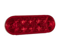 6 Inch Red Oval Stop/Turn/Tail Light With 10 LEDs (PL-3 Connection) | Buyers Products 5626550