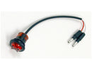 .75 Inch Round Marker Clearance Lights - 1 LED Red With Male Bullets | Buyers Products 5627511