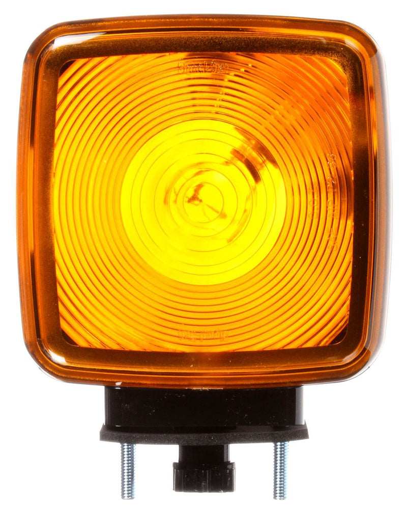 Signal-Stat 5800 Series Yellow Incandescent Square Side Marker Pedestal Light, 2 Stud | Truck-Lite 5800AA