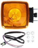 Signal Stat Yellow Square Incandescent Dual Face Pedestal Light, Packard Connector & 2 Stud Mount | Truck-Lite 5800AAK
