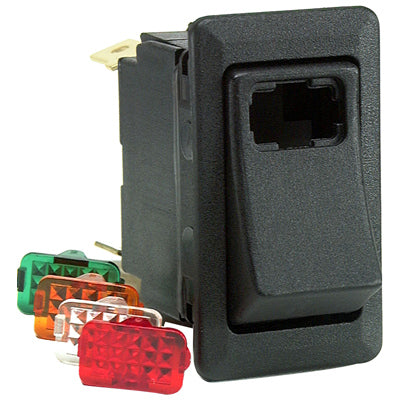 SPST On/Off Illuminated Rocker Switch, 3 Blade Terminal | Cole Hersee 58328-100BP