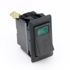 Weather-Resistant Green Illuminated Rocker Switch | Cole Hersee 58328-11BX