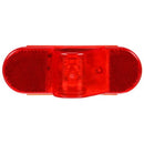 60 Series Incandescent Red 2" X 6" Oval Marker Clearance Light, PL-3 Connection and Horizontal Grommet Mount | Truck-Lite 60215R3